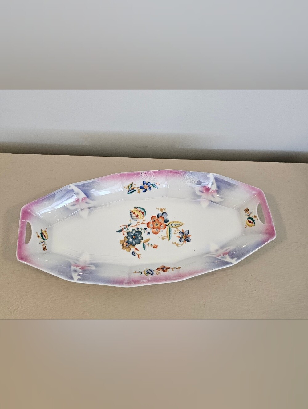 Floral Ferman Porcelain Serving Platter